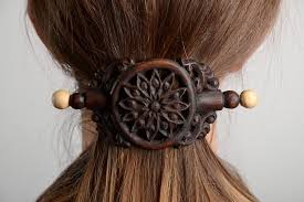 Wooden Hair Clips
